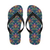 lotus Boho Pattern Print Design LO04 Flip Flops-JorJune