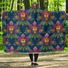 lotus Boho Pattern Print Design LO04 Hooded Blanket-JORJUNE.COM