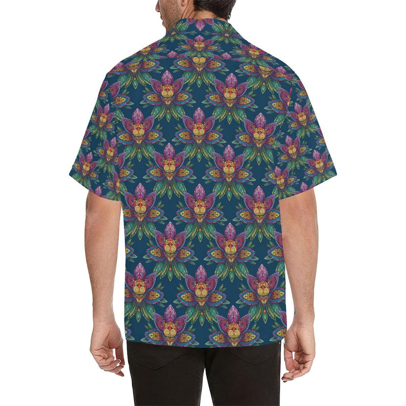 lotus Boho Pattern Print Design LO04 Men Hawaiian Shirt-JorJune