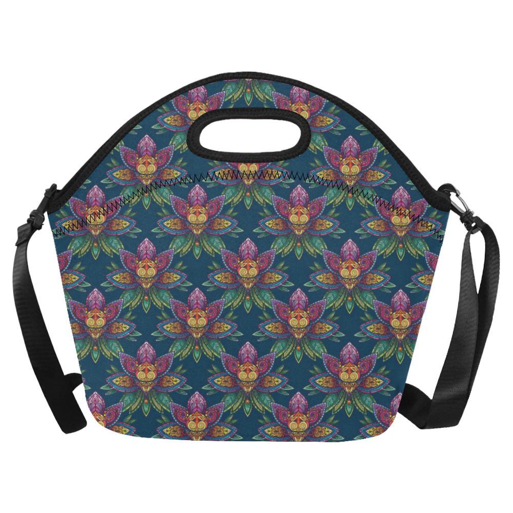 lotus Boho Pattern Print Design LO04 Neoprene Lunch Bag-JorJune