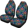 Lotus Boho Pattern Print Design LO04 Universal Fit Car Seat Covers-JorJune