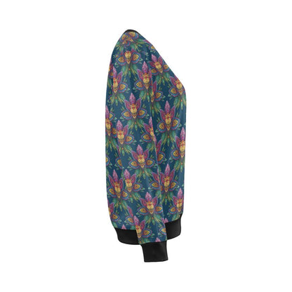 lotus Boho Pattern Print Design LO04 Women Long Sleeve Sweatshirt-JorJune