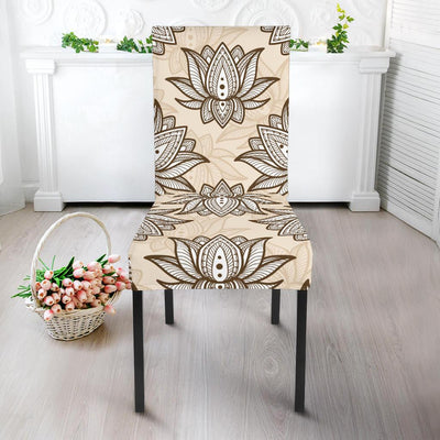 lotus Boho Pattern Print Design LO05 Dining Chair Slipcover-JORJUNE.COM