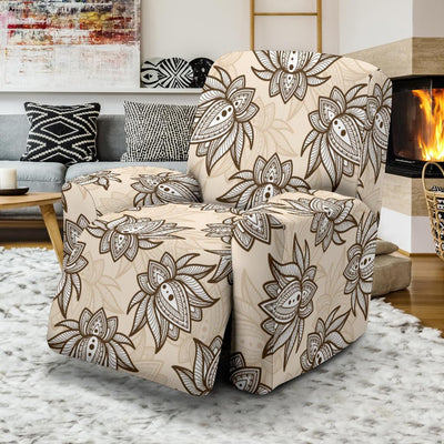 lotus Boho Pattern Print Design LO05 Recliner Slipcover-JORJUNE.COM