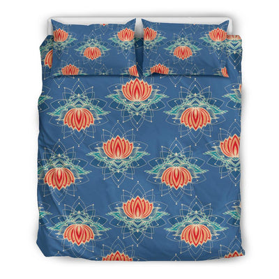 Lotus Boho Pattern Print Design LO07 Duvet Cover Bedding Set-JORJUNE.COM