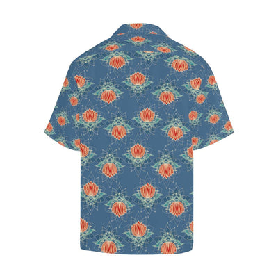 lotus Boho Pattern Print Design LO07 Men Hawaiian Shirt-JorJune