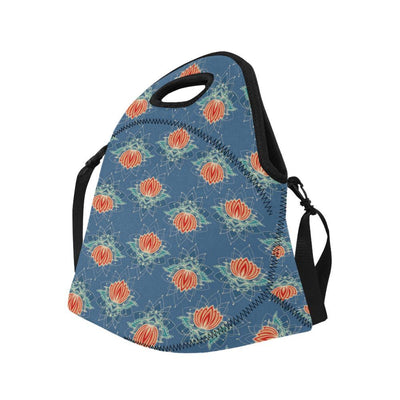 lotus Boho Pattern Print Design LO07 Neoprene Lunch Bag-JorJune