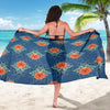 lotus Boho Pattern Print Design LO07 Sarong Pareo Wrap-JORJUNE.COM