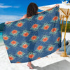 lotus Boho Pattern Print Design LO07 Sarong Pareo Wrap-JORJUNE.COM