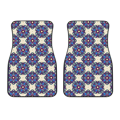 Lotus Boho Pattern Print Design LO08 Car Floor Mats-JORJUNE.COM
