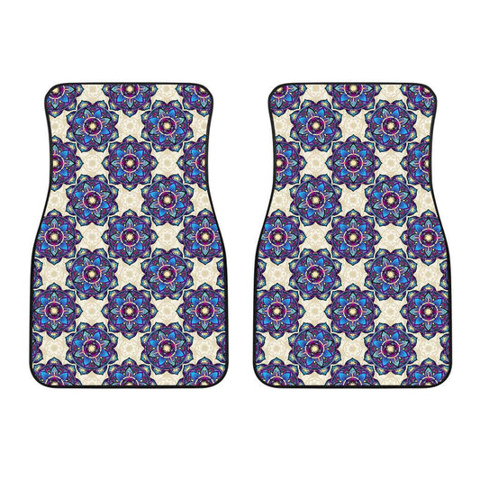 Lotus Boho Pattern Print Design LO08 Car Floor Mats-JORJUNE.COM
