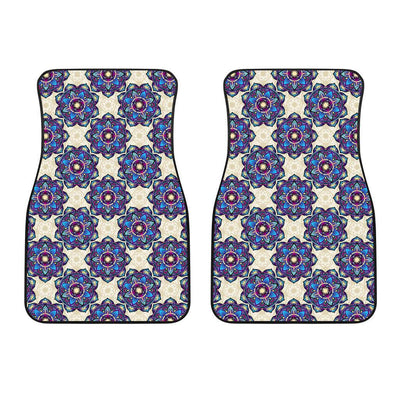 Lotus Boho Pattern Print Design LO08 Car Floor Mats-JORJUNE.COM