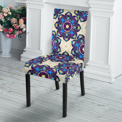 lotus Boho Pattern Print Design LO08 Dining Chair Slipcover-JORJUNE.COM