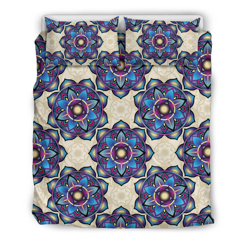 Lotus Boho Pattern Print Design LO08 Duvet Cover Bedding Set-JORJUNE.COM