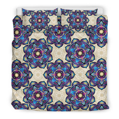 Lotus Boho Pattern Print Design LO08 Duvet Cover Bedding Set-JORJUNE.COM