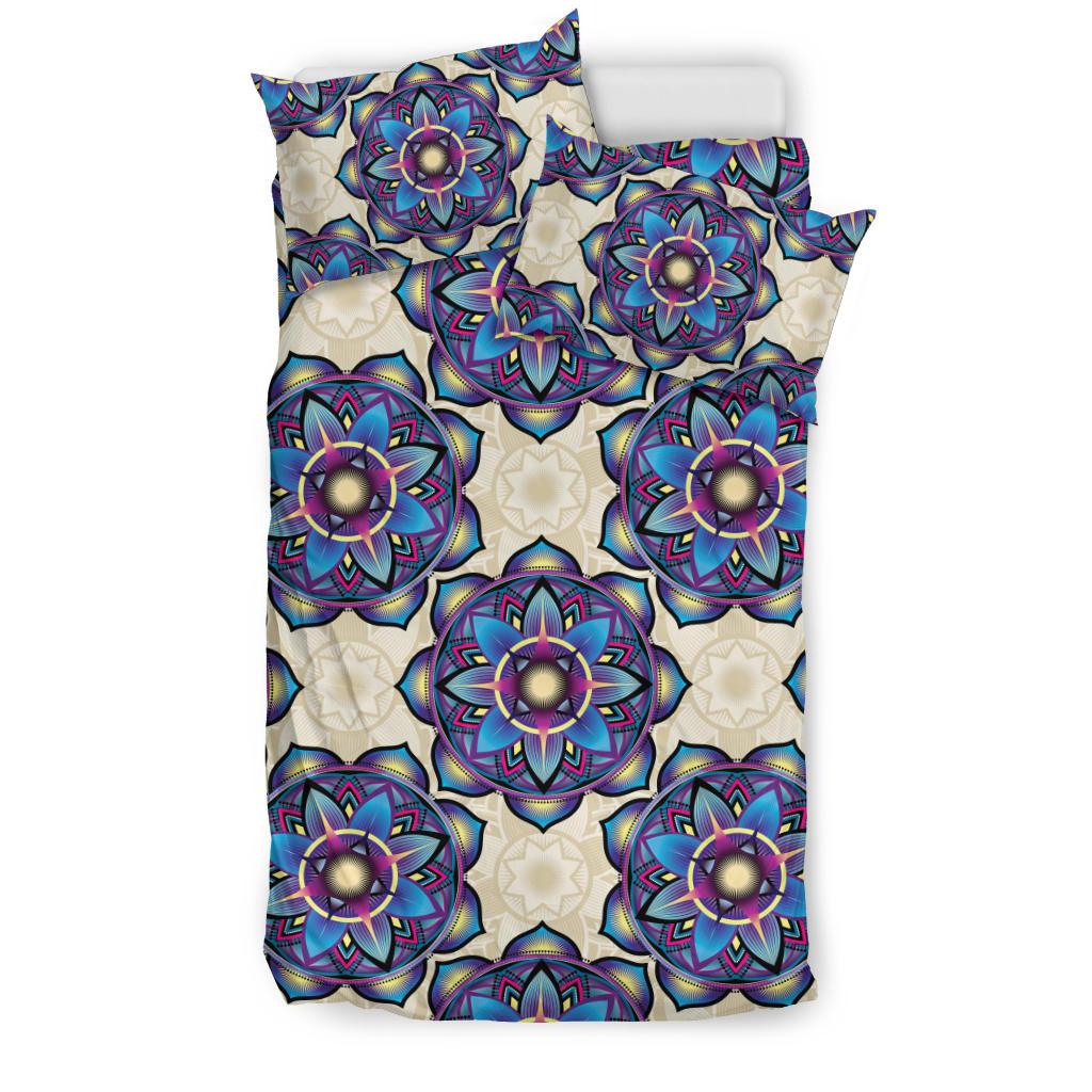 Lotus Boho Pattern Print Design LO08 Duvet Cover Bedding Set-JORJUNE.COM