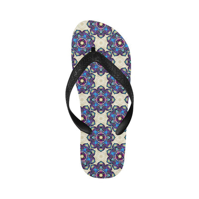 lotus Boho Pattern Print Design LO08 Flip Flops-JorJune