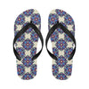 lotus Boho Pattern Print Design LO08 Flip Flops-JorJune