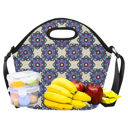 lotus Boho Pattern Print Design LO08 Neoprene Lunch Bag-JorJune