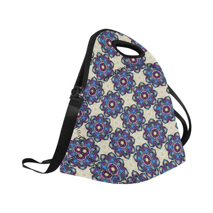 lotus Boho Pattern Print Design LO08 Neoprene Lunch Bag-JorJune