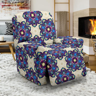 lotus Boho Pattern Print Design LO08 Recliner Slipcover-JORJUNE.COM