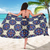 lotus Boho Pattern Print Design LO08 Sarong Pareo Wrap-JORJUNE.COM