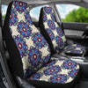 Lotus Boho Pattern Print Design LO08 Universal Fit Car Seat Covers-JorJune