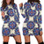 lotus Boho Pattern Print Design LO08 Women Hoodie Dress