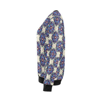 lotus Boho Pattern Print Design LO08 Women Long Sleeve Sweatshirt-JorJune