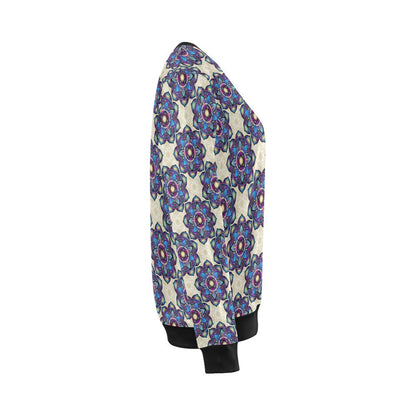 lotus Boho Pattern Print Design LO08 Women Long Sleeve Sweatshirt-JorJune