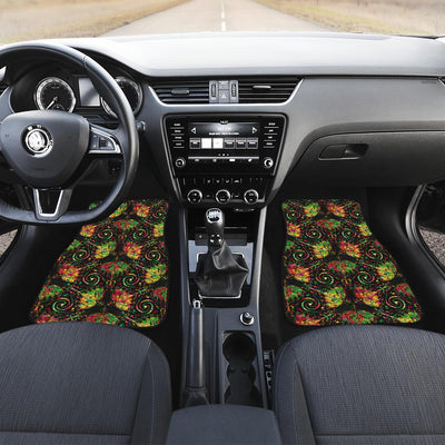 Lotus Boho Pattern Print Design LO09 Car Floor Mats-JORJUNE.COM