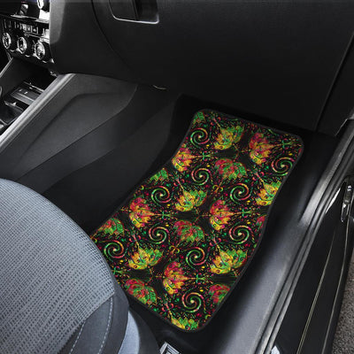 Lotus Boho Pattern Print Design LO09 Car Floor Mats-JORJUNE.COM