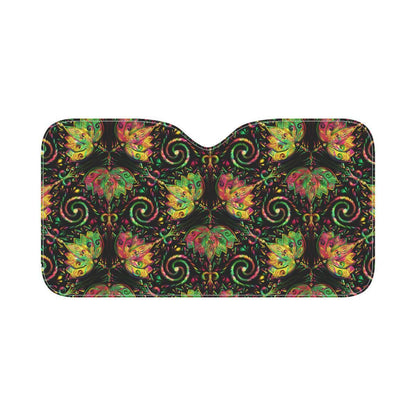 lotus Boho Pattern Print Design LO09 Car Sun Shade-JorJune