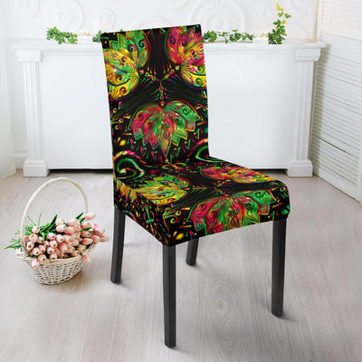 lotus Boho Pattern Print Design LO09 Dining Chair Slipcover-JORJUNE.COM