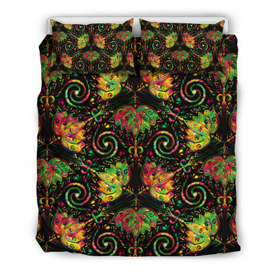 Lotus Boho Pattern Print Design LO09 Duvet Cover Bedding Set-JORJUNE.COM
