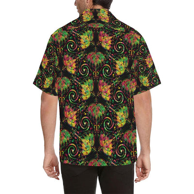 lotus Boho Pattern Print Design LO09 Men Hawaiian Shirt-JorJune