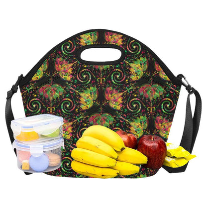 lotus Boho Pattern Print Design LO09 Neoprene Lunch Bag-JorJune