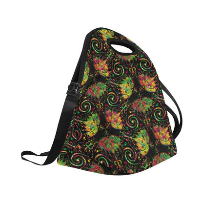 lotus Boho Pattern Print Design LO09 Neoprene Lunch Bag-JorJune
