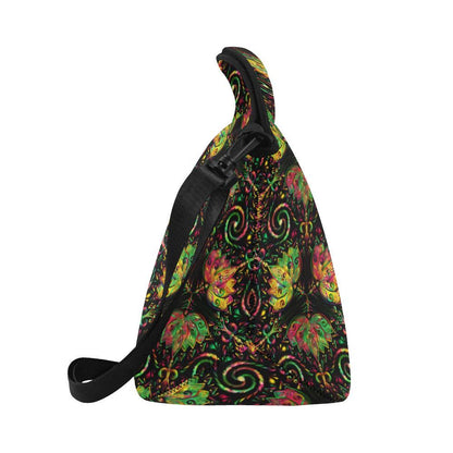 lotus Boho Pattern Print Design LO09 Neoprene Lunch Bag-JorJune