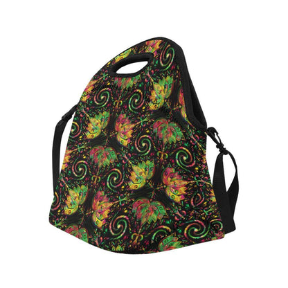 lotus Boho Pattern Print Design LO09 Neoprene Lunch Bag-JorJune