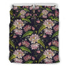 Lotus Embroidered Pattern Print Design LO06 Duvet Cover Bedding Set-JORJUNE.COM