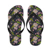 lotus Embroidered Pattern Print Design LO06 Flip Flops-JorJune