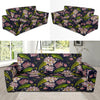 lotus Embroidered Pattern Print Design LO06 Sofa Slipcover-JORJUNE.COM