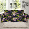 lotus Embroidered Pattern Print Design LO06 Sofa Slipcover-JORJUNE.COM