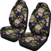 Lotus Embroidered Pattern Print Design LO06 Universal Fit Car Seat Covers-JorJune