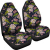 Lotus Embroidered Pattern Print Design LO06 Universal Fit Car Seat Covers-JorJune