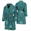 Lotus Pattern Print Design 01 Men Bathrobe-JORJUNE.COM