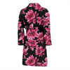 Lotus Pattern Print Design 03 Men Bathrobe-JORJUNE.COM