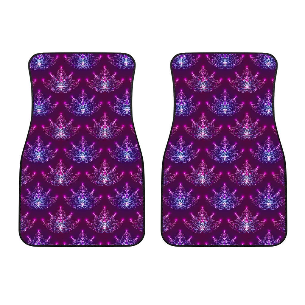 Lotus Pattern Print Design LO01 Car Floor Mats-JORJUNE.COM