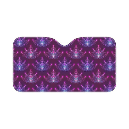 lotus Pattern Print Design LO01 Car Sun Shade-JorJune